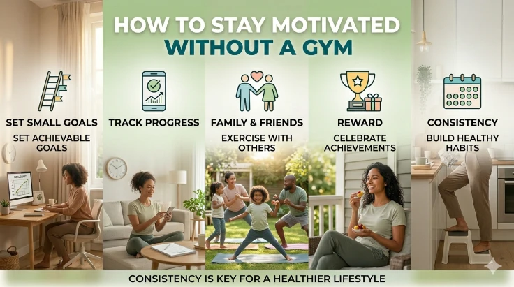 How to Stay Motivated Without a Gym