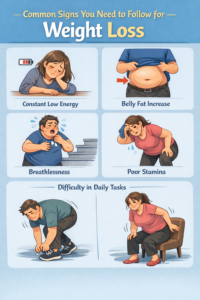 Common Signs You Need to follow for Weight Loss