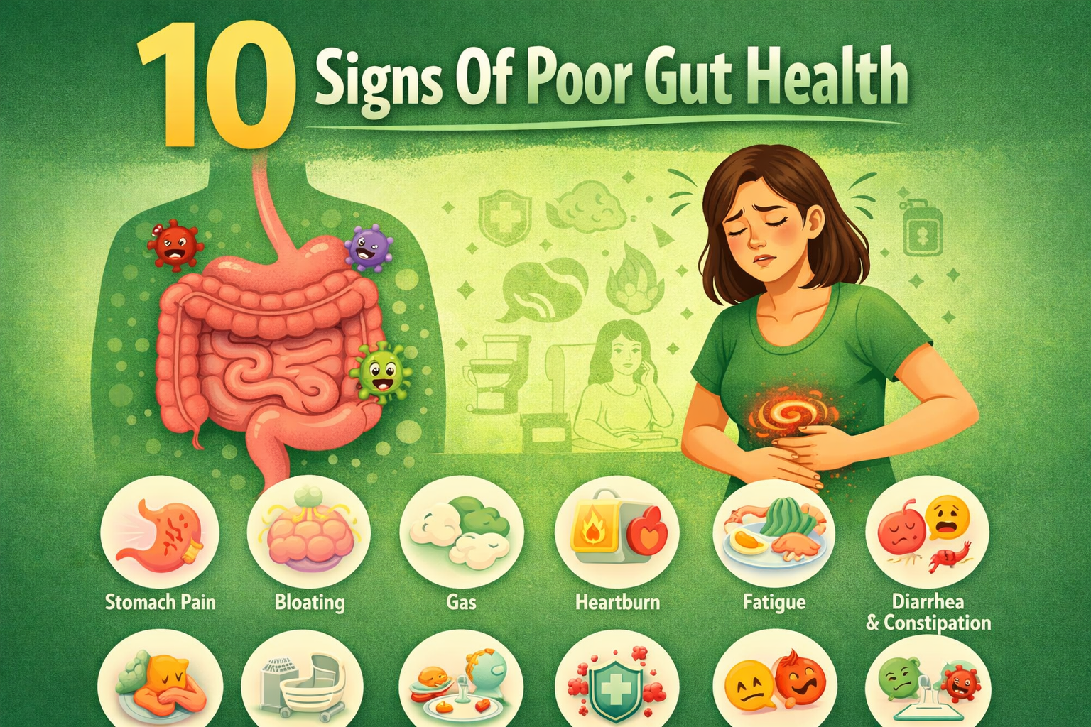 Signs of poor gut health