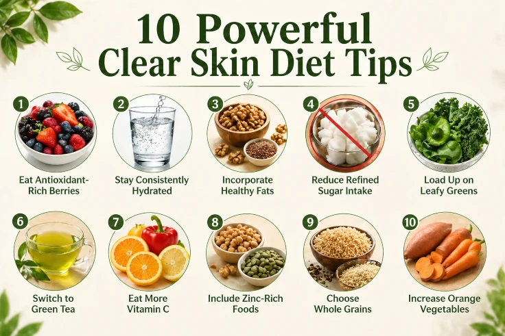 10 powerful clear skin diet tips