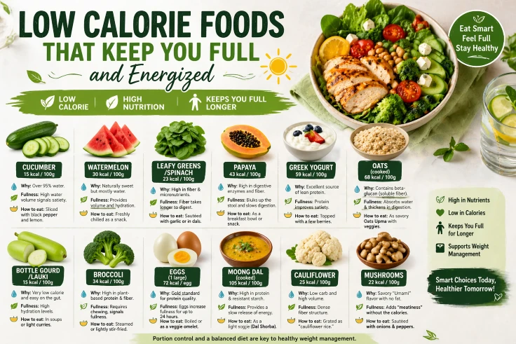 12 low calorie foods