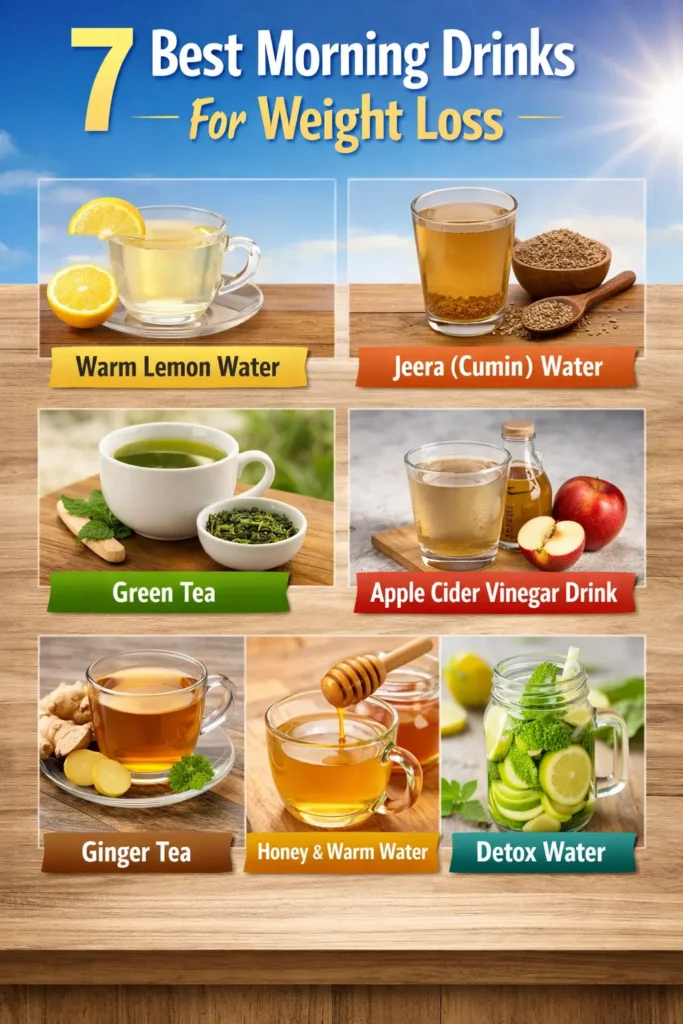 7 morning drinks for weight loss