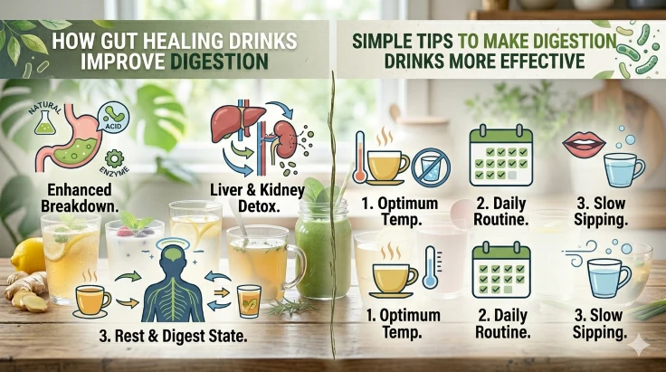 HOW GUT HEALING DRINKS IMPROVES DIGESTION
