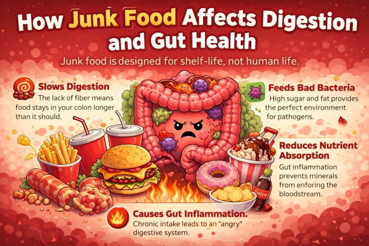 How junk food harms your gut