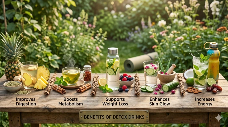 10 Powerful Detox Drinks For Weight Loss