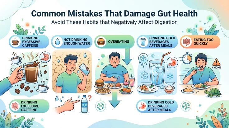 common mistakes that damage gut health