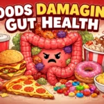 foods damaging gut health