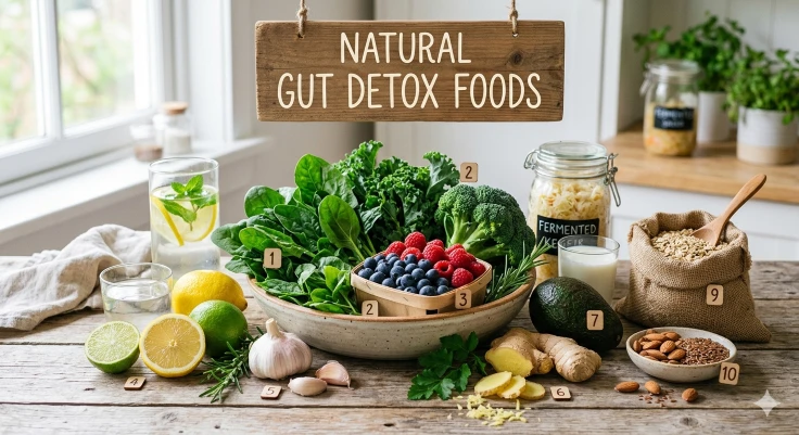 natural gut detox foods