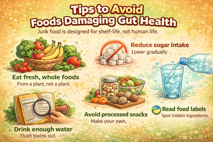 Foods Damaging Gut Health: Top 10 Foods You Should Avoid