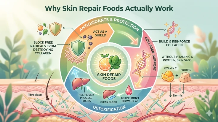 10 Best Skin Repair Foods for Healthy and Glowing Skin