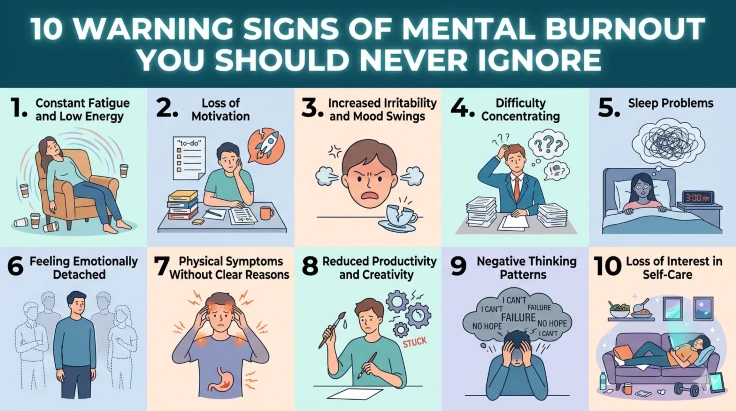 10 Warning Signs of Mental Burnout You Should Never Ignore