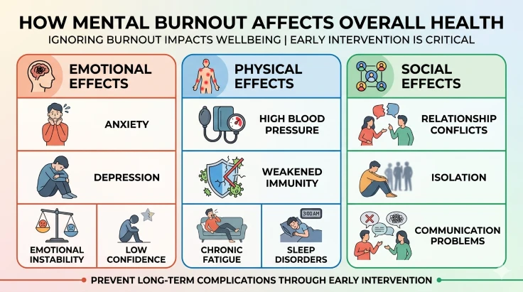 How Mental Burnout Affects Overall Health