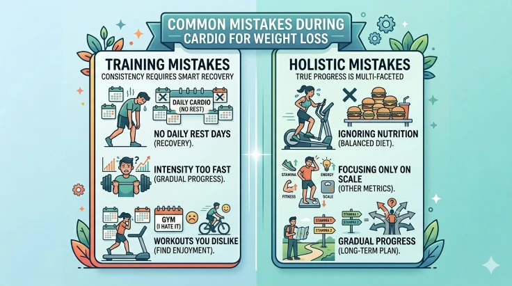 common mistakes during cardio for weight loss