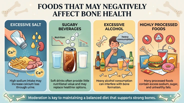 foods that negatively affect bone health