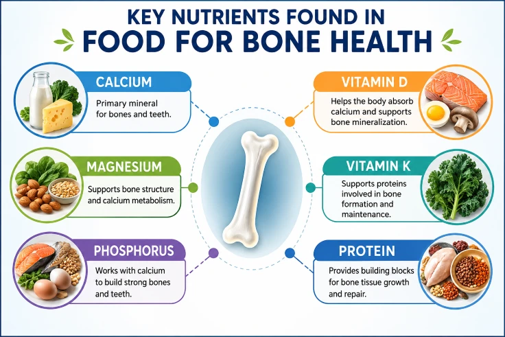 key nutrients found in bone health