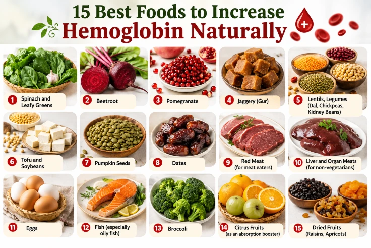 15 Best Foods to Increase Hemoglobin Naturally