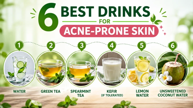 6 Best Drinks for Acne-Prone Skin