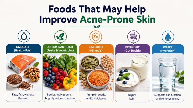Foods That May Help Improve Acne-Prone Skin