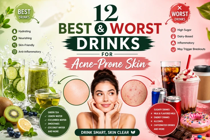 best and worst drinks for acne-prone skin