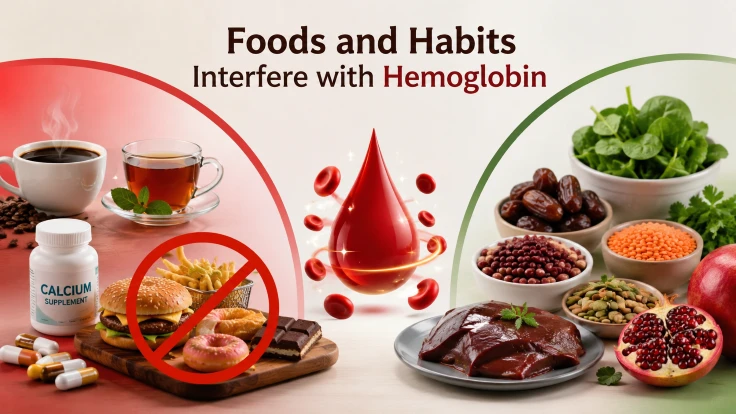 foods and habits interfere with hemoglobin