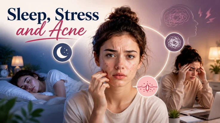 sleep stress and acne