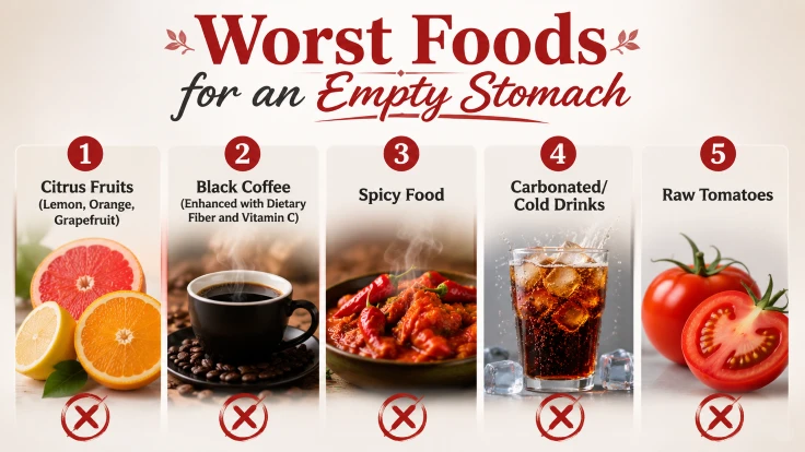 worst foods for an empty stomach1